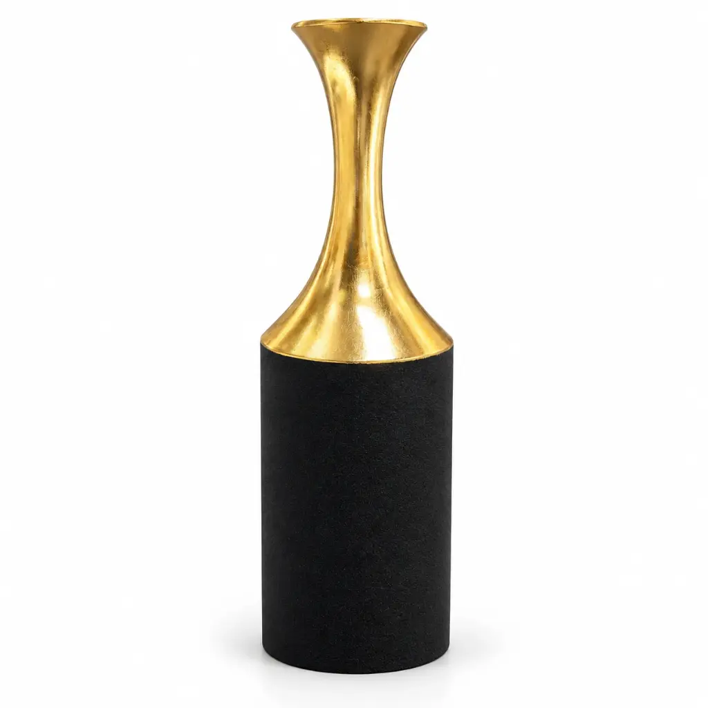 black-gold-flared-neck-floor-vase-studio.webp