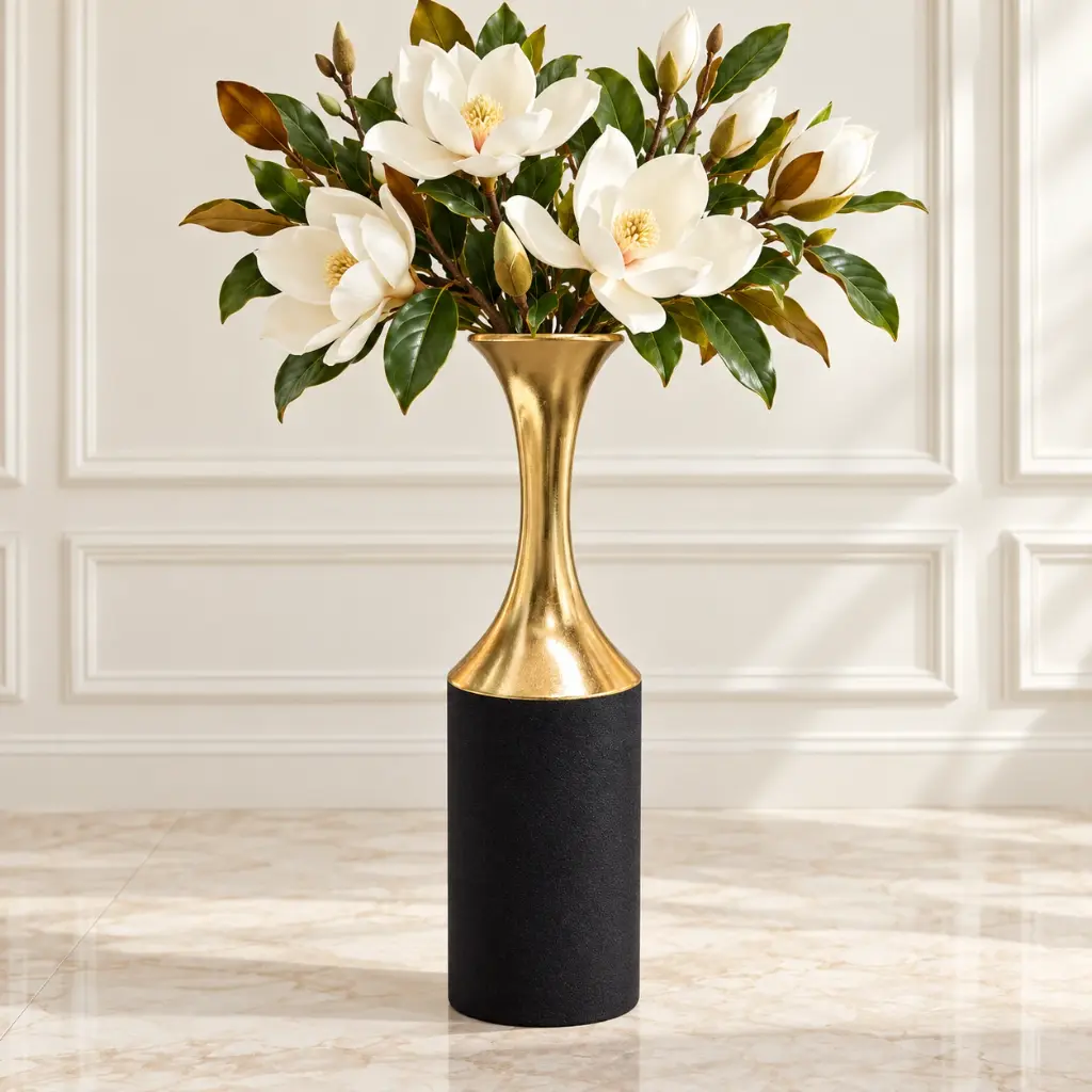 black-gold-flared-neck-floor-vase-with-flowers.webp