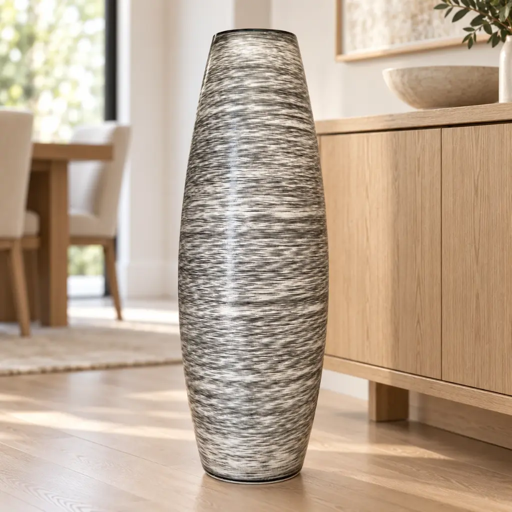 silver-black-textured-floor-vase-dining-room.webp