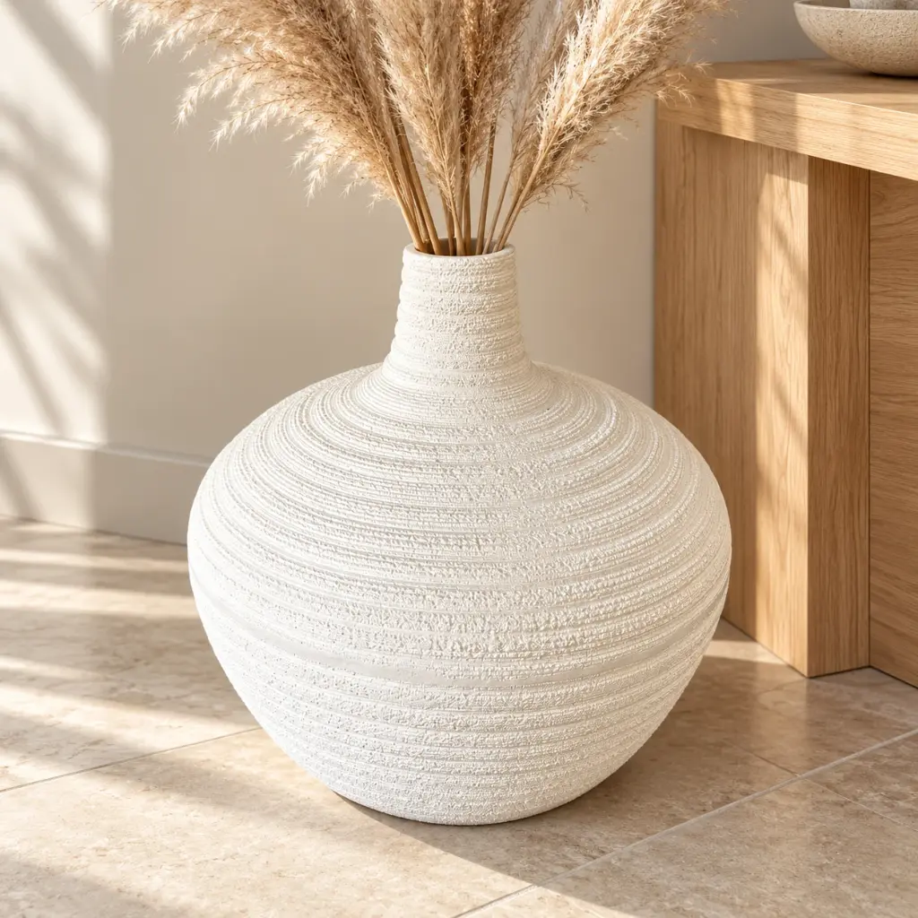 white-round-textured-vase-entrance.webp