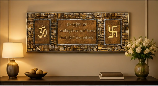 Gyatri mantar New 93x93 blue