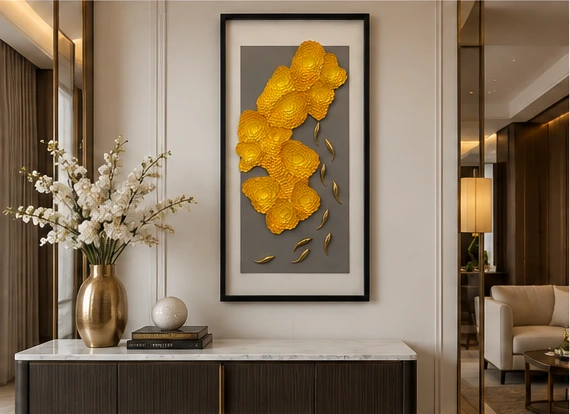 Floral cluster art 780x1580